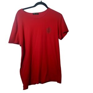 Versace Underwear Mens Red Medusa Logo T-Shirt AUU01005 Made in Italy Size 6 XL